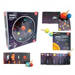 BOARDGAME WITH SPINNING TOPS "PLANETS"