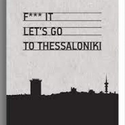 DECORATIVE OBJECT "F*** IT LET'S GO TO THESSALONIKI"